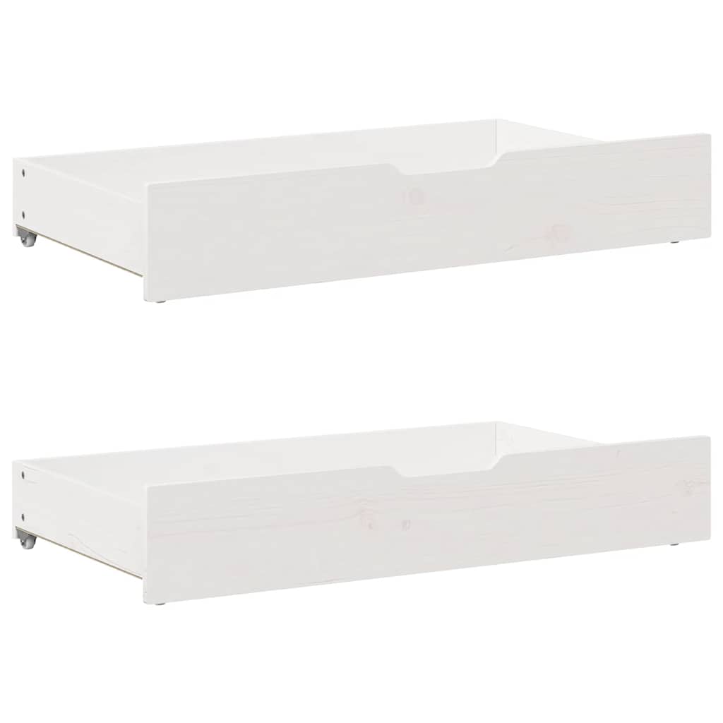 sengeramme uden madras 150x200 cm massivt fyrretræ hvid