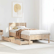 sengeramme uden madras 90x190 cm massivt fyrretræ