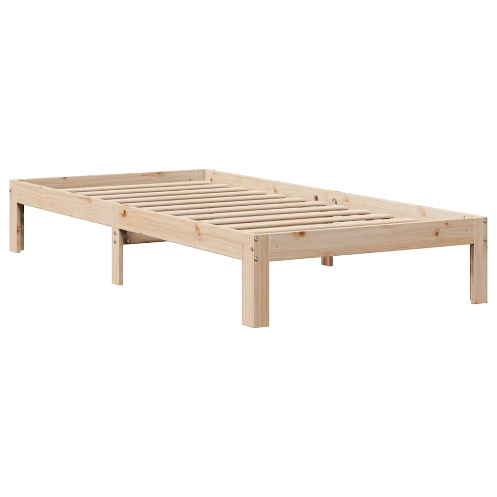 sengeramme med skuffer 100x200 cm massivt fyrretræ