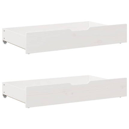 sengeramme til juniorseng m. skuffer 90x200 cm massivt fyr