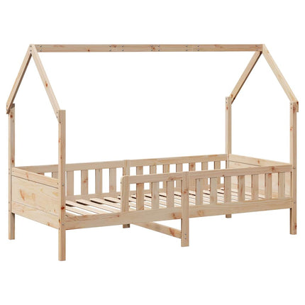 sengeramme til juniorseng m. skuffer 90x190 cm massivt fyr