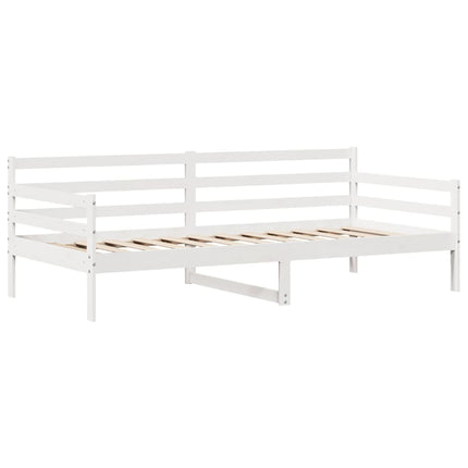 daybed med skuffer 90x200 cm massivt fyrretræ hvid