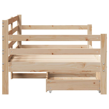 daybed med skuffer 90x190 cm massivt fyrretræ