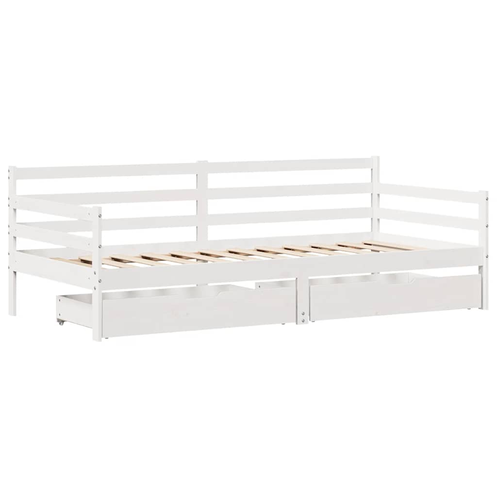 daybed med skuffer 90x200 cm massivt fyrretræ