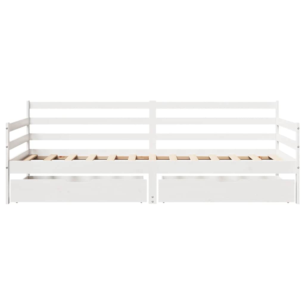 daybed med skuffer 90x200 cm massivt fyrretræ