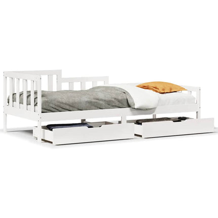 daybed med skuffer 90x190 cm massivt fyrretræ