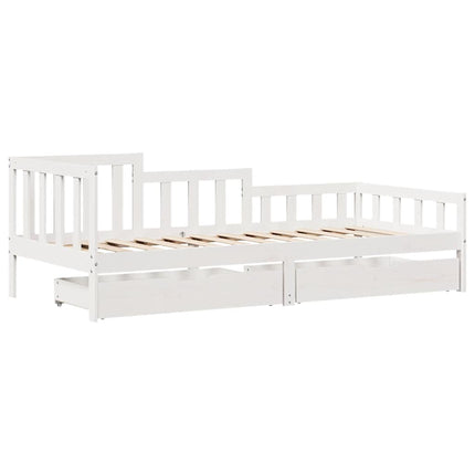 daybed med skuffer 90x190 cm massivt fyrretræ
