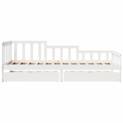 daybed med skuffer 90x190 cm massivt fyrretræ