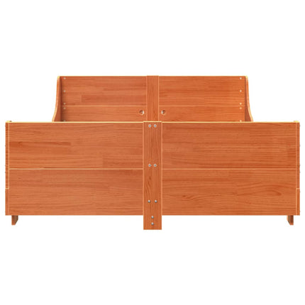 sengeramme uden madras 160x200 cm massivt fyrretræ gyldenbrun