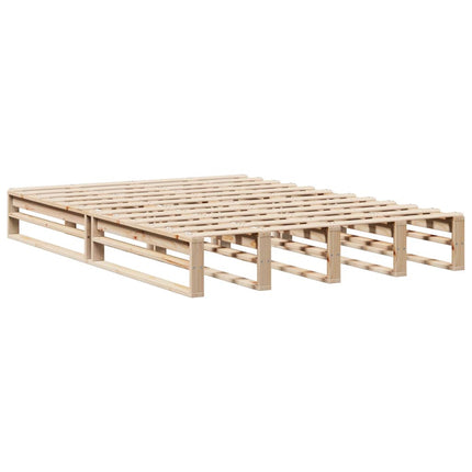 sengeramme uden madras 140x200 cm massivt fyrretræ