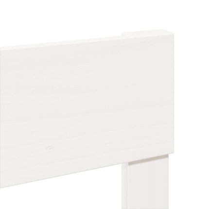 sengeramme uden madras 160x200 cm massivt fyrretræ hvid