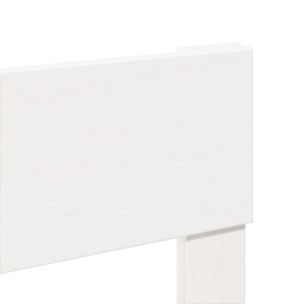 sengeramme uden madras 180x200 cm massivt fyrretræ hvid