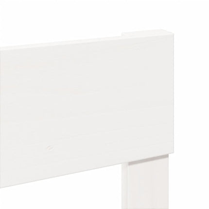 sengeramme uden madras 120x190 cm massivt fyrretræ hvid