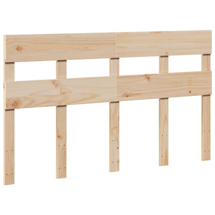sengeramme uden madras 135x190 cm massivt fyrretræ hvid