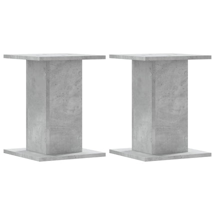 højtalerstativer 2 stk. 30x30x40 cm konstrueret træ betongrå