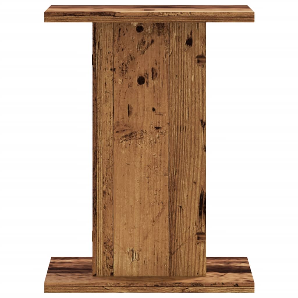 højtalerstativer 2 stk. 30x30x40 cm konstrueret træ antikt træ