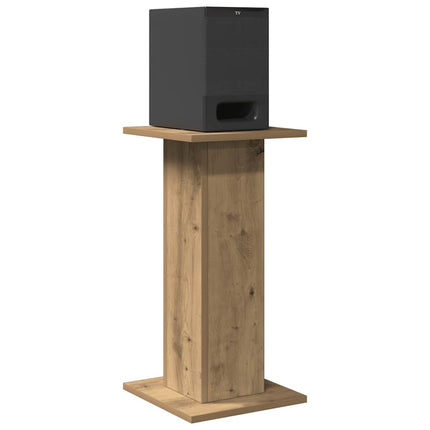 højtalerstativer 2stk. 30x30x60cm konstrueret træ egetræsfarve
