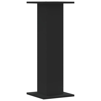 højtalerstativer 2 stk. 30x30x80 cm konstrueret træ sort