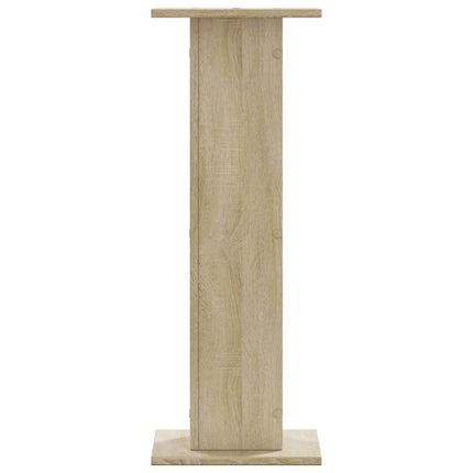 højtalerstativer 2 stk. 30x30x80 cm konstrueret træ sonoma-eg
