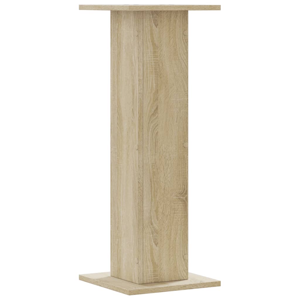 højtalerstativer 2 stk. 30x30x80 cm konstrueret træ sonoma-eg