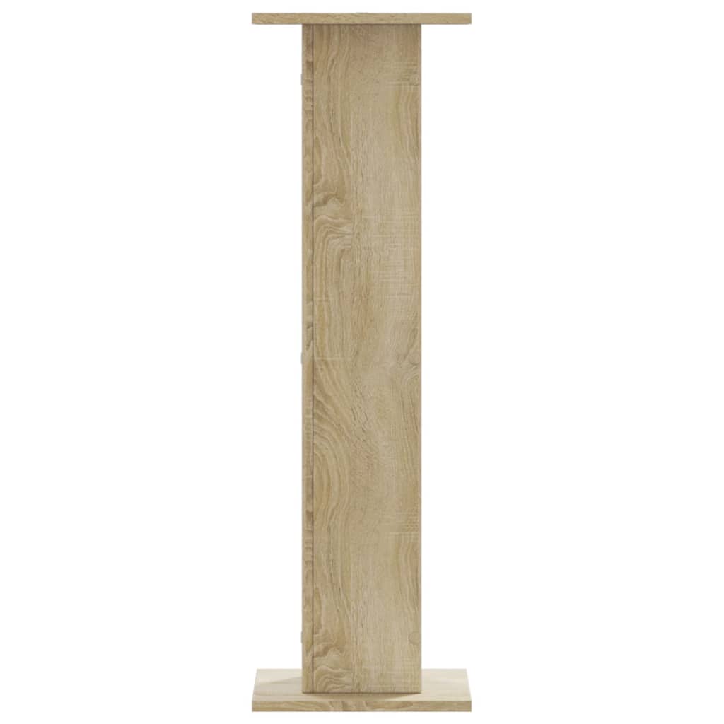 højtalerstativer 2 stk. 30x30x95 cm konstrueret træ sonoma-eg