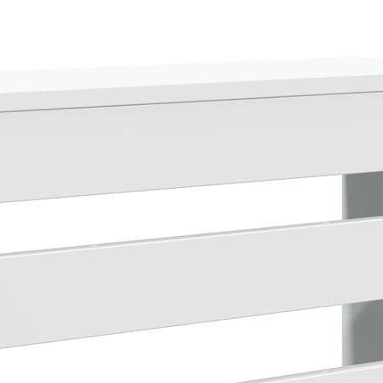 radiatorskjuler 78x20x82 cm konstrueret træ hvid
