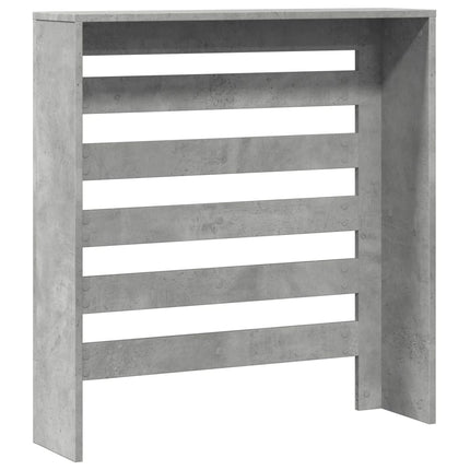 radiatorskjuler 78x20x82 cm konstrueret træ betongrå
