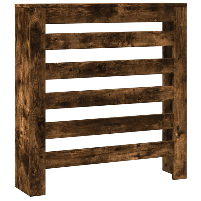 radiatorskjuler 78x20x82 cm konstrueret træ røget egetræsfarve