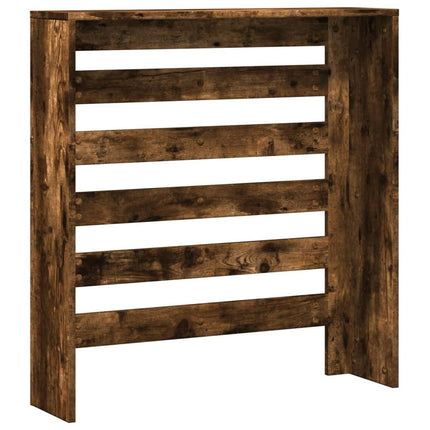 radiatorskjuler 78x20x82 cm konstrueret træ røget egetræsfarve