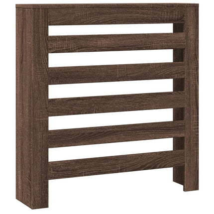 radiatorskjuler 78x20x82 cm konstrueret træ brun egetræsfarvet