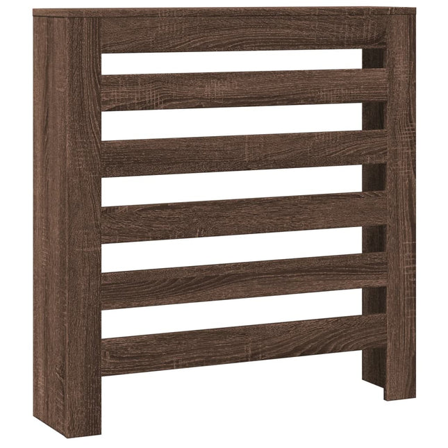 radiatorskjuler 78x20x82 cm konstrueret træ brun egetræsfarvet