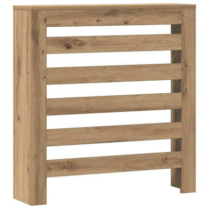 radiatorskjuler 78x20x82 cm konstrueret træ egetræsfarve