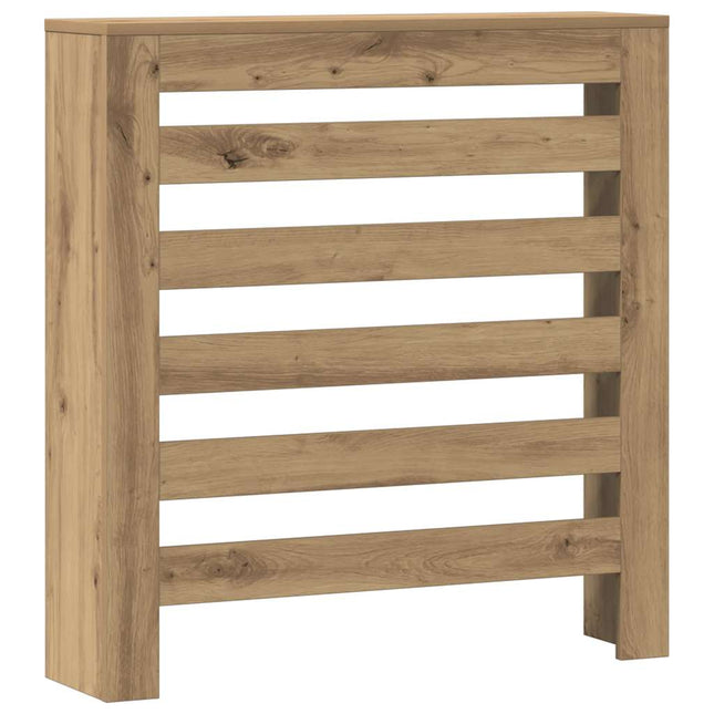 radiatorskjuler 78x20x82 cm konstrueret træ egetræsfarve
