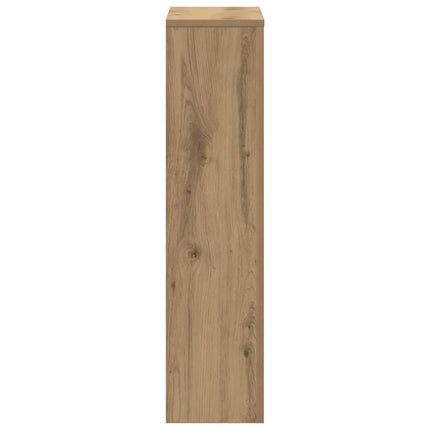 radiatorskjuler 78x20x82 cm konstrueret træ egetræsfarve