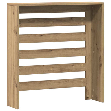 radiatorskjuler 78x20x82 cm konstrueret træ egetræsfarve
