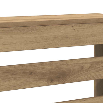 radiatorskjuler 78x20x82 cm konstrueret træ egetræsfarve