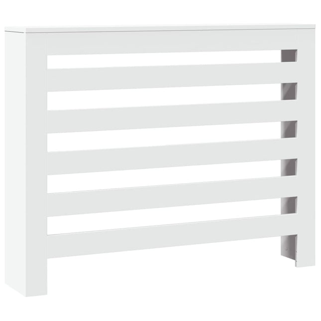radiatorskjuler 104x20x82 cm konstrueret træ hvid