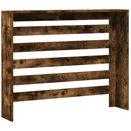 radiatorskjuler 104x20x82 cm konstrueret træ røget egetræsfarve