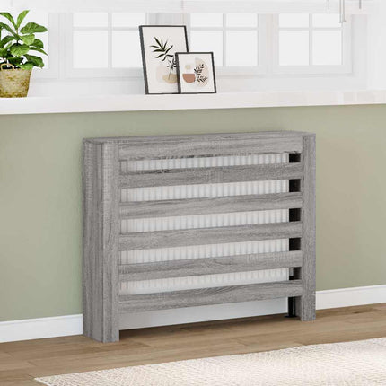 Radiatorcover Grå Sonoma 104 x 20 x 82 cm Konstrueret træ