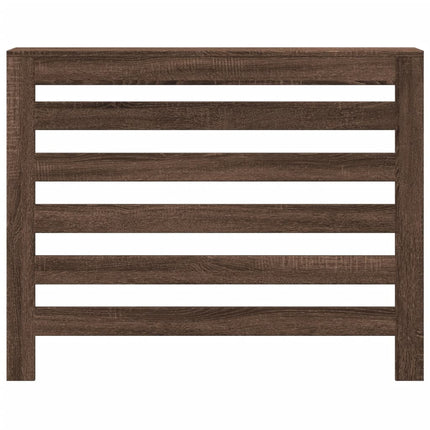radiatorskjuler 104x20x82 cm konstrueret træ brun egetræ