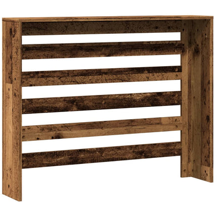 radiatorskjuler 104x20x82 cm konstrueret træ antikt træ