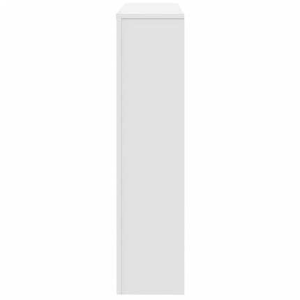 radiatorskjuler 149x20x82 cm konstrueret træ hvid