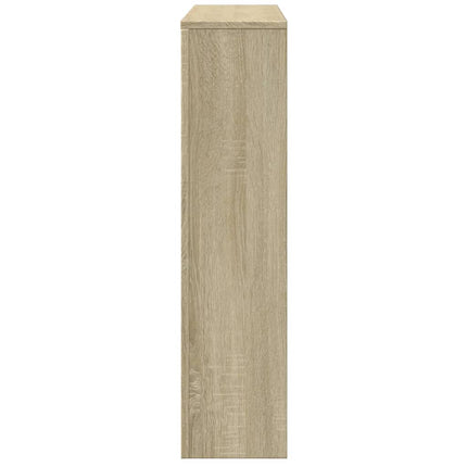 radiatorskjuler 149x20x82 cm konstrueret træ sonoma-eg