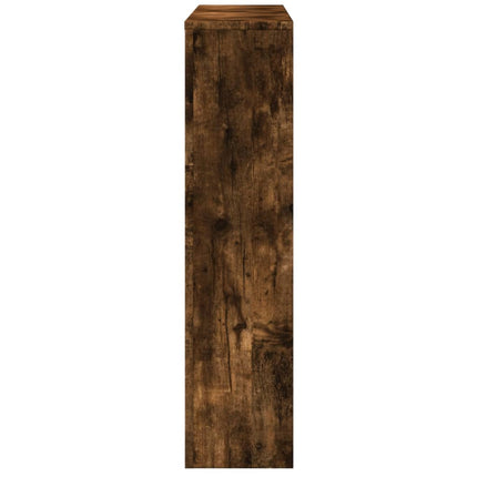 radiatorskjuler 149x20x82 cm konstrueret træ røget egetræsfarve