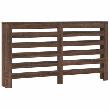 radiatorskjuler 149x20x82 cm konstrueret træ brun egetræ