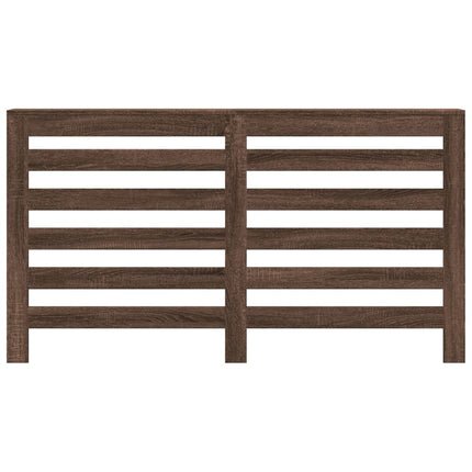 radiatorskjuler 149x20x82 cm konstrueret træ brun egetræ