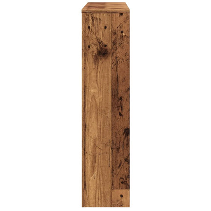 radiatorskjuler 149x20x82 cm konstrueret træ antikt træ