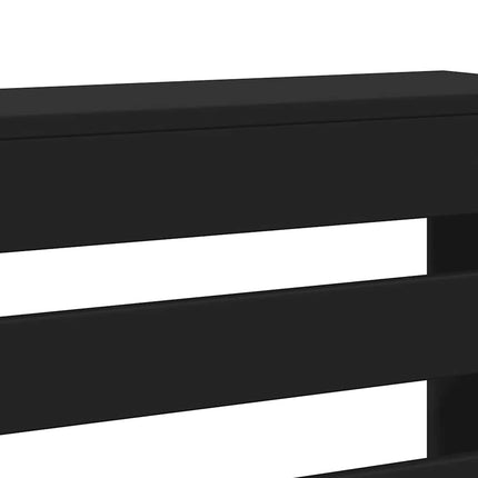radiatorskjuler 175x20x82 cm konstrueret træ sort