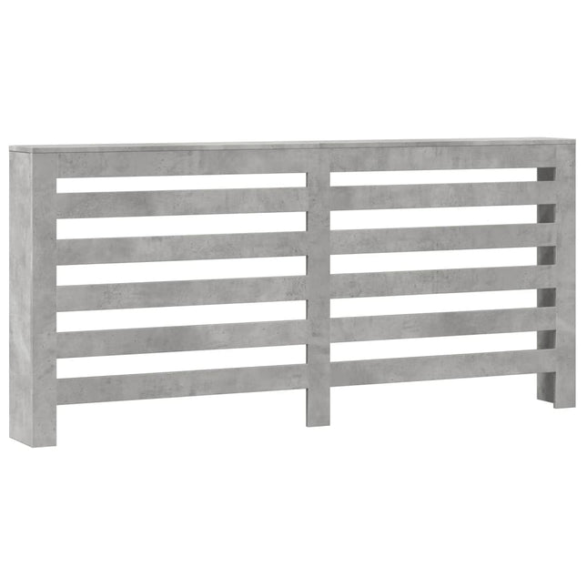 radiatorskjuler 175x20x82 cm konstrueret træ betongrå