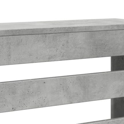 Radiatorcover Betongrå 175 x 20 x 82 cm Konstrueret træ